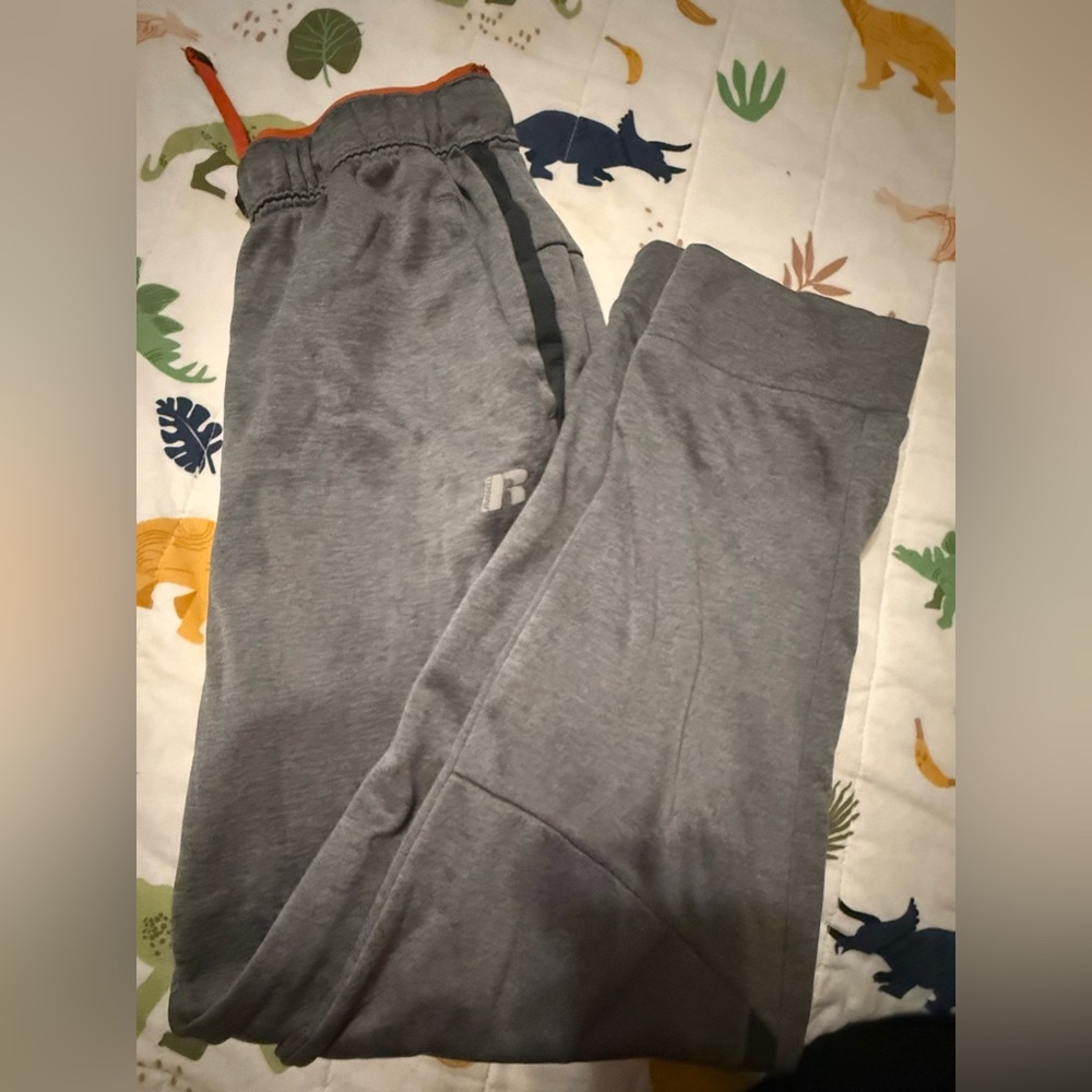 Russ Orange and Gray Jogger Pants